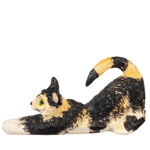 CAT STRETCHING/CALICO