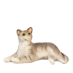 LAYING CAT/GRAY