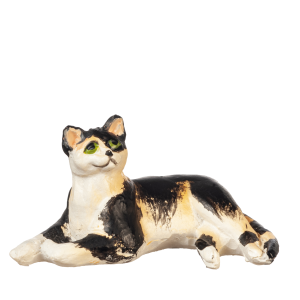 LAYING CAT/CALICO