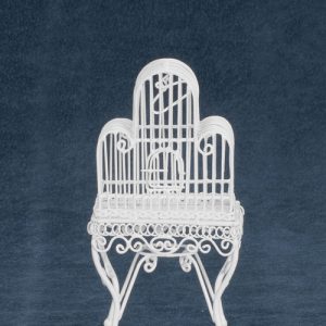 BIRDCAGE ON TABLE/CB
