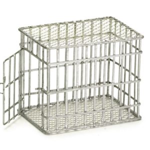 SMALL DOG CAGE/GALVAN/CB
