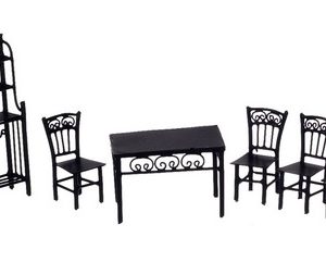 1/2in DINING SET/6/BLK/CB