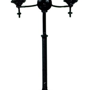 3-LAMP YARD LIGHT/BLACK