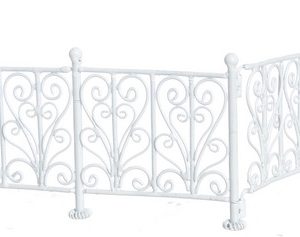 WROUGHT IRON FENCE/WH/6pc