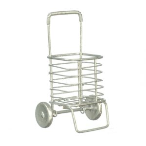 SILVER GROCERY PULL CART