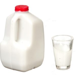 GALLON MILK/GLASS