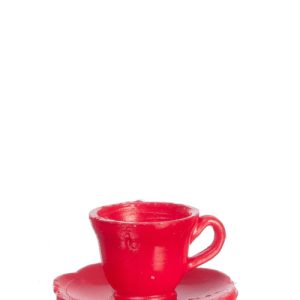12 CUPS & 12 SAUCERS/RD