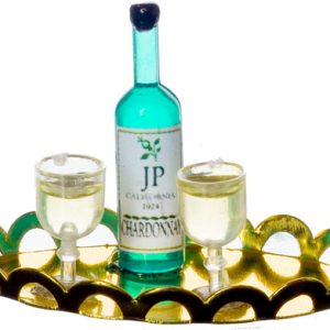 WHITE WINE/2 GLASSES/TRAY