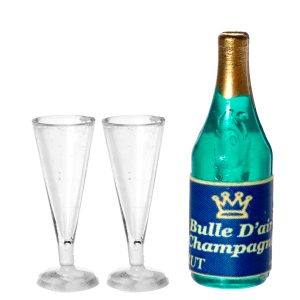 CHAMPAGNE/2 FLUTES EMPTY