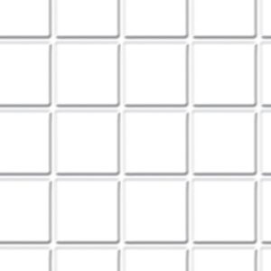 WHITE TILE 1/4in SQ