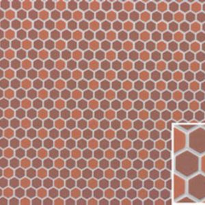 DARK TERRA COTTA HEX TILE