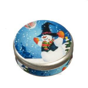 SNOWMAN COOKIE TIN
