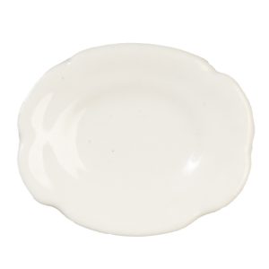 OVAL CER.PLATE/WHITE