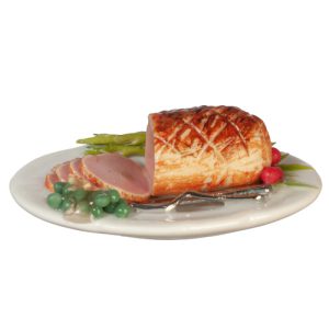 HAM ON PLATE