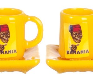 YELLOW MUGS/2/PLATES/2