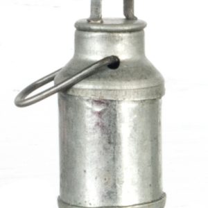 TIN MILK CAN W/LID