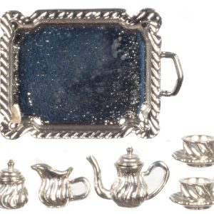 SILVER PL.ANTIQUE TEA SET