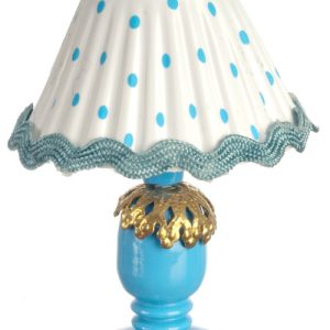BLUE TABLE LAMP-DIY