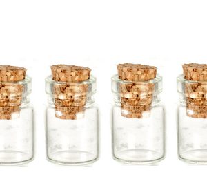 17mm GLASS BOTTLES/SET/4