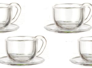 CUPS & SAUCERS/SET/4