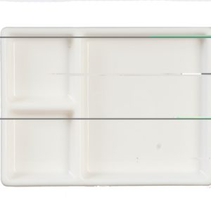 PARTITIONED TRAY/WHITE