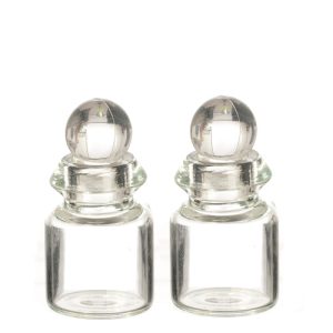 GLASS BOTTLE W/LID/2/23m