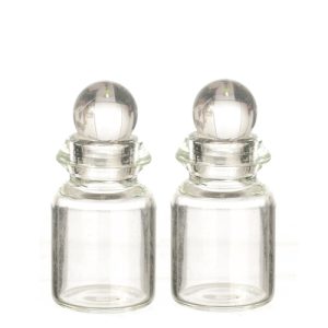 GLASS BOTTLE W/LID/2/24m