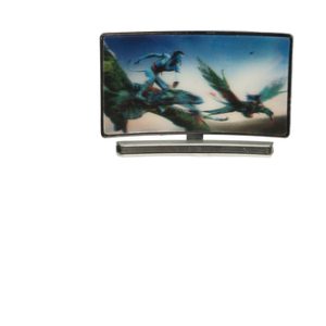 CURVED T.V. W/3D IMAGE