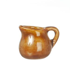 BROWN CERAMIC PITCHER