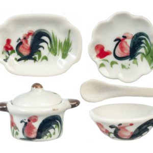 DEC.CERAMIC DINNER SET/6