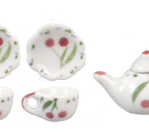 CHERRY TEA SET/6