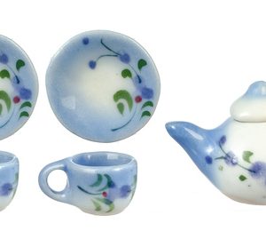 BLUE TEA SET/6