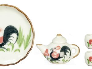 CERAMIC ROOSTER TEA ST/7