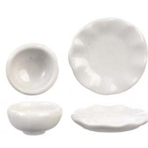 WHITE PLATES AND BOWLS/4