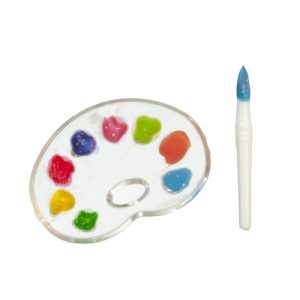 PAINTERS PALETTE/BRUSH
