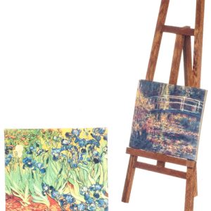 EASEL W/2 CANVAS PAINTING