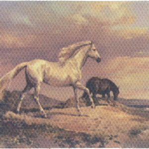 TABLEAU ON CANVAS/HORSES