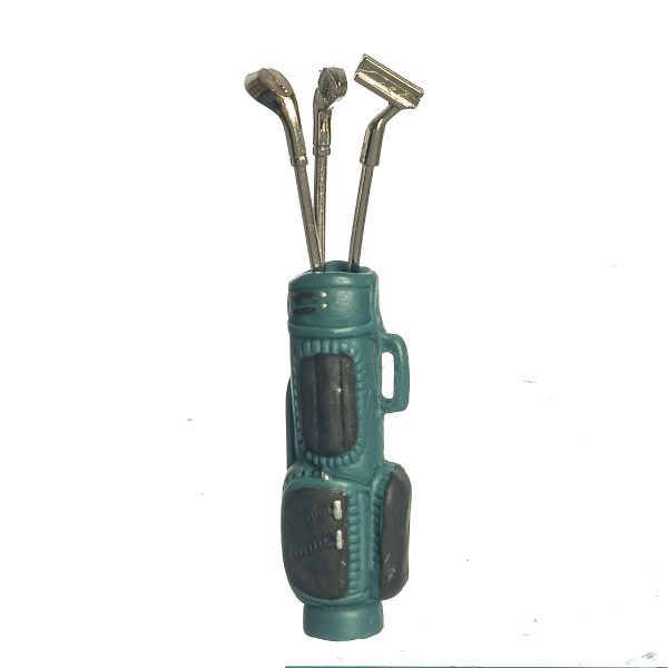 GOLF BAG W/3 CLUBS/BLUE