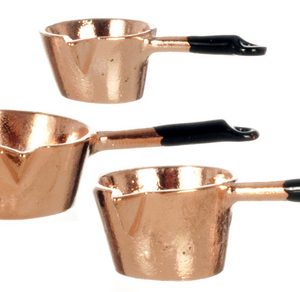 COPPER POTS/SET/3