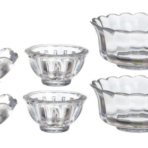 GLASS BOWLS/SET OF 10