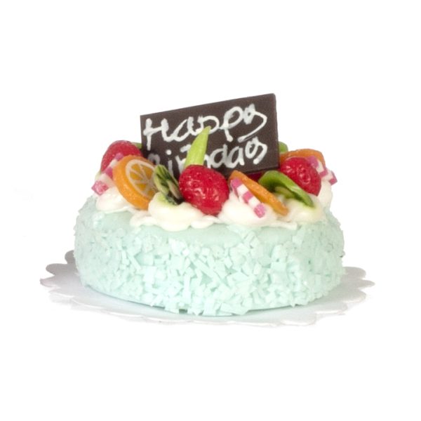 BLUE ROUND BIRTHDAY CAKE