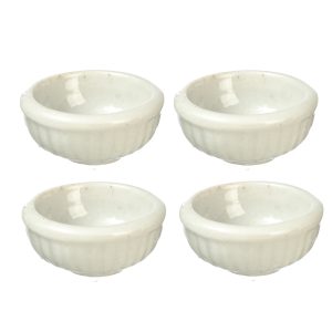 WHITE CERAMIC BOWLS/4