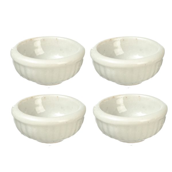 WHITE CERAMIC BOWLS/4