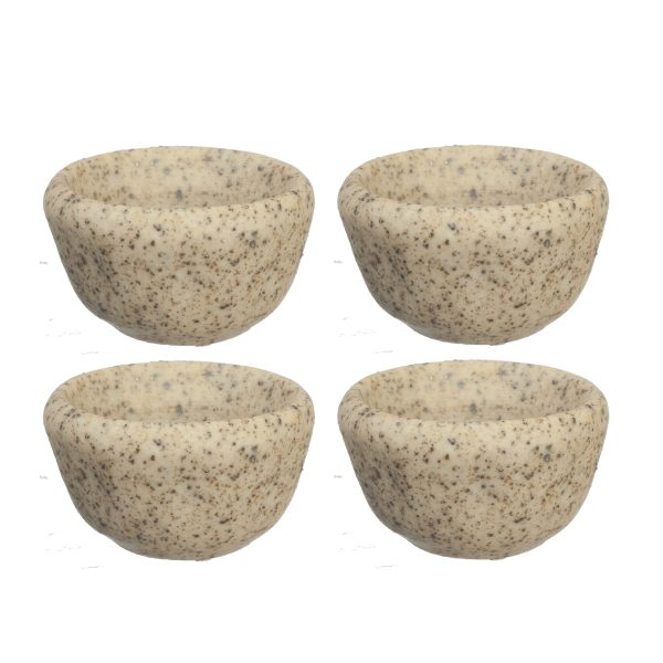 STONE FINISH CER.BOWLS/4