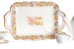 TEA SET/10pcs/PINK/GOLD