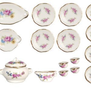 PORC.TEA SET/18pcs/FLORAL