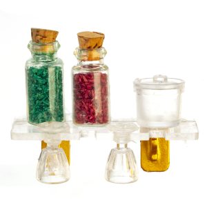 CLEAR KITCHEN SHELF W/ACC