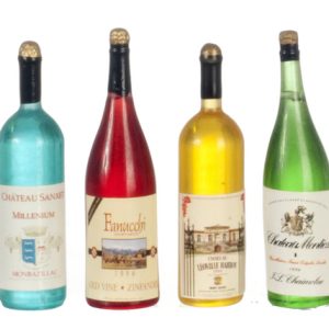 WINE BOTTLES/SET/4