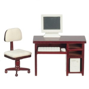 COMPUTER DESK/MAHOGANY!