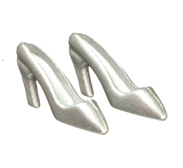 MINI HIGH HEEL SHOES/SILV